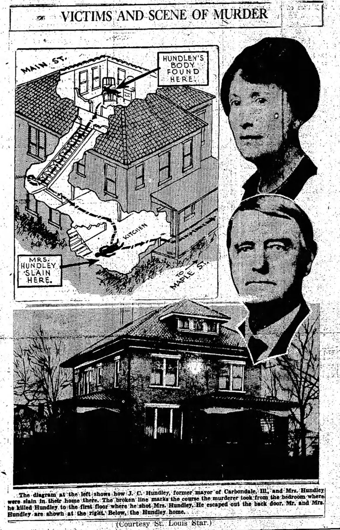 Hundley murder clipping Carbondale Free Press